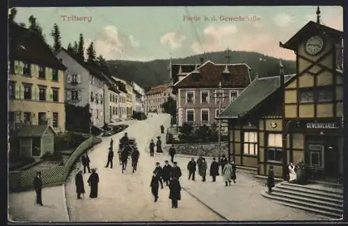 AK Triberg, Strassenpartie bei der Gewerbehalle