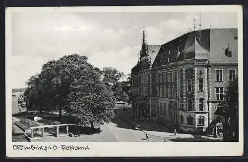 AK Oldenburg / O., Partie am Postamt