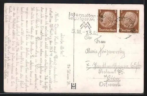 AK Oldenburg / O., Partie am Postamt