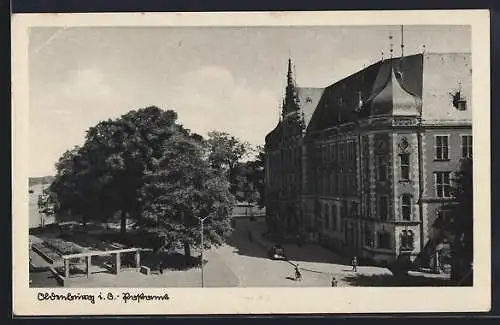 AK Oldenburg / O., Partie am Postamt