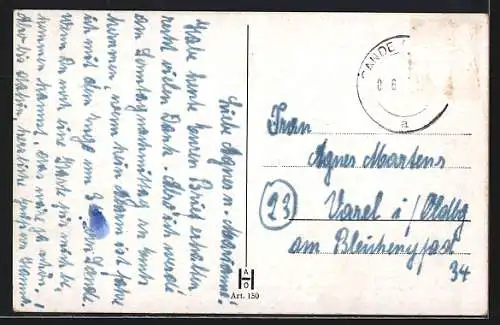 AK Oldenburg / O., Partie am Postamt