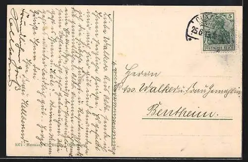 AK Oldenburg / O., Post mit Strassenpartie