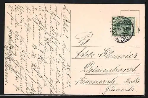 AK Oldenburg / O., Strassenpartie an der Post