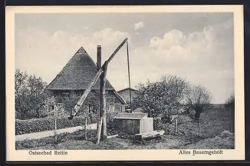 AK Rettin / Ostseebad, Altes Bauerngehöft