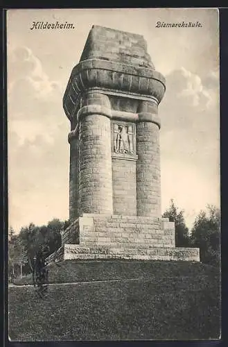 AK Hildesheim, Blick zur Bismarcksäule