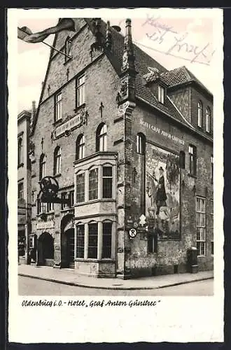 AK Oldenburg / O., Blick auf Hotel Graf Anton Günther
