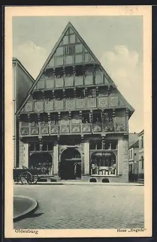 AK Oldenburg / O., Haus Degode, Frontalansicht