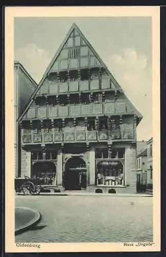 AK Oldenburg / O., Haus Degode, Frontalansicht