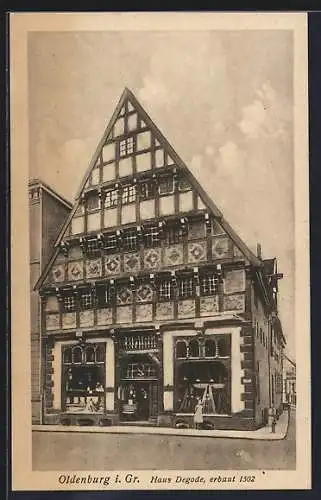 AK Oldenburg i. Gr., Haus Degode erbaut 1502