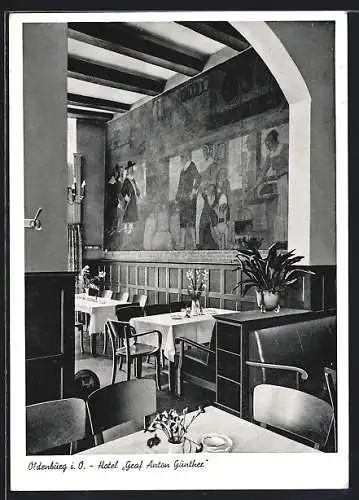 AK Oldenburg i. O., Hotel Graf Anton Günther, Innenansicht
