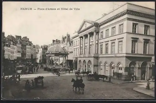 AK Namur, Place d`Armes et Hôtel de Ville