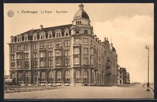 AK Zeebrugge, La Digue et Palace Hôtel, Sea-front and Palace Hôtel