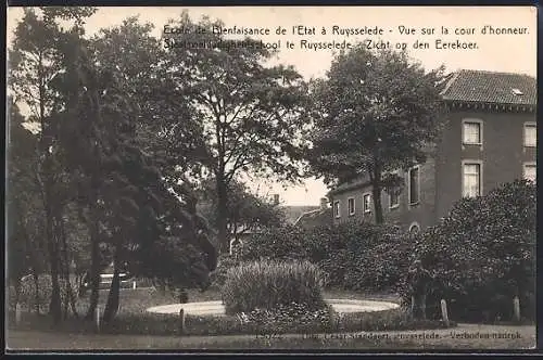 AK Ruysselede, Ecole de Bienfaisance de l`Etat, Vue sur la cour d`honneur
