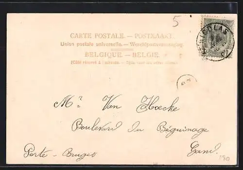 AK St. Nicolas, Rue Prince Albert, Place de la Station