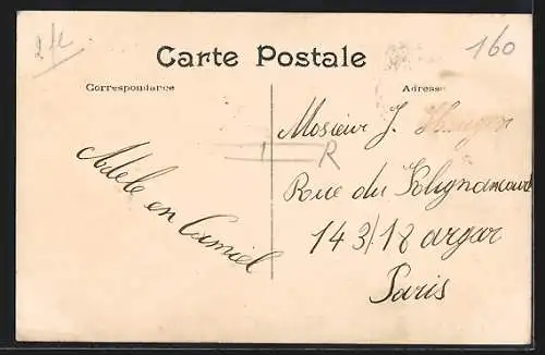 AK St.-Nicolas, Rue de la Station, Strassenpartie