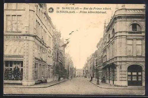 AK St-Nicolas, Rue du Prince Albert, Strassenpartie
