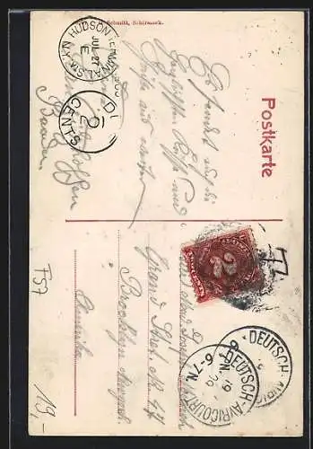 AK Lagarde i. Lothr., Restauration J. Elmerich, Schleuse