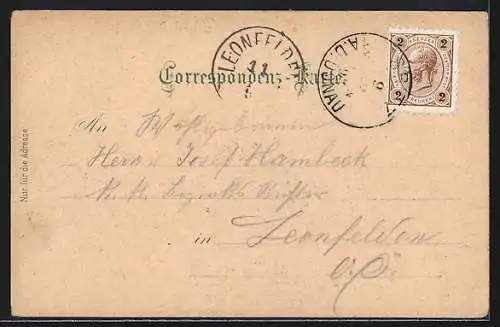 Lithographie Spitz a. Donau, Carl Jedeks Gasthof und Salon, Rothes Thor, Veranda und Garten, Jauerling