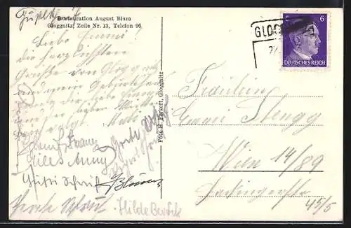 AK Gloggnitz, Restauration-Gasthaus August Blum