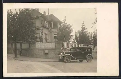 Foto-AK Auto Chevrolet, Briefkasten
