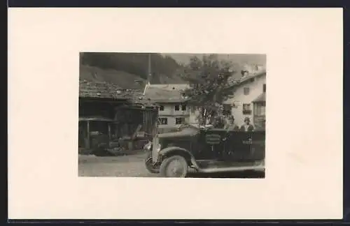 Foto-AK Austro-Fiat Bus, Kraftwagen-Unternehmung u. Postbeförderung Gemeinde Tux