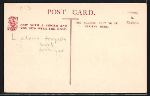 AK Britischer Zerstörer HMS Liberty in See stechend, Kriegsschiff