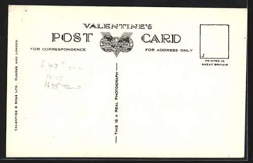 AK Kriegsschiff H. M. S. Jervis mit Beiboot an Längsseite, Fahne, ruhiger Wellengang