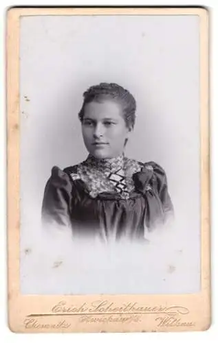 Fotografie Erich Scheithauer, Zwickau, Äussere Plauensche Str. 25, Porträt einer jungen Frau