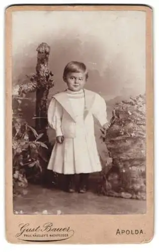 Fotografie Gust. Bauer, Apolda, Ackerwand 34, Porträt eines Kindes