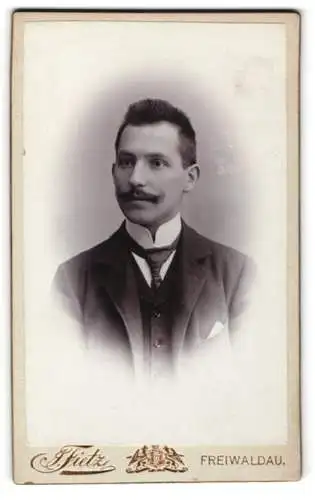 Fotografie Jos. Fietz, Freiwaldau, Rudolfsgasse, Porträt eines eleganten Herrn
