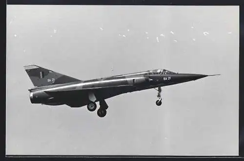 Fotografie Flugzeug Dassault Mirage III, Kampfjet mit Kennung BA21