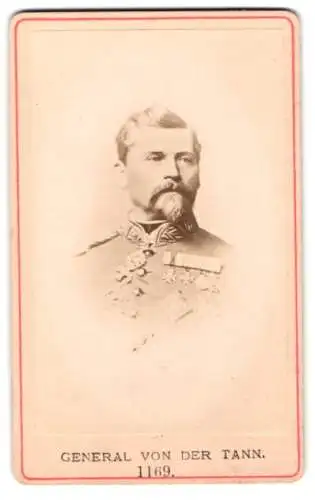 Fotografie unbekannter Fotograf und Ort, Ludwig von der Tann in Uniform mit Orden bayr. General der Infanterie