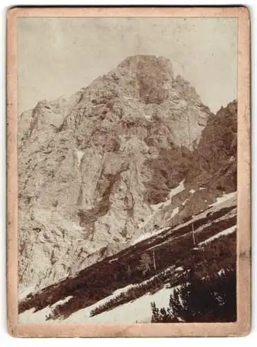 Fotografie Karl Landtner, Ort unbekannt, Ansicht Admont, Nordwand des Reichenstein vom hintersten Kofergraben gesehen