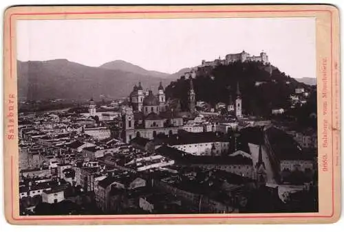 Fotografie Fotograf unbekannt, Salzburg, Ansicht Salzburg, Blick zur Stadt vom Mönchsberg