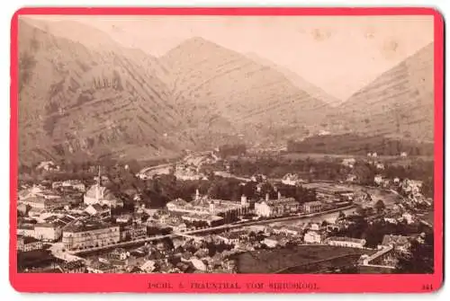 Fotografie Würthle & Spinnhirn, Salzburg, Schwarzstrasse 9, Ansicht Ischl, Panorama von Ischl und dem Trauntal