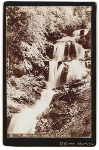 Fotografie M. Rauch, Kempten, Ansicht Oberstdorf, Partie am Faltenbach in Oberstdorf