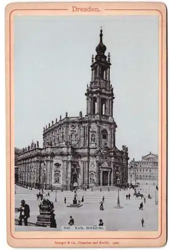 Fotografie Stengel & Co., Dresden, Ansicht Dresden, die Katholische Hofkirche