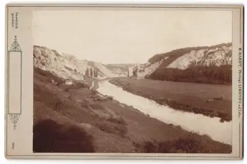 Fotografie H. Hardt, Limburg a.d. Lahn, Ansicht Diez / Lahn, Landschaftsansicht Lahnpartie