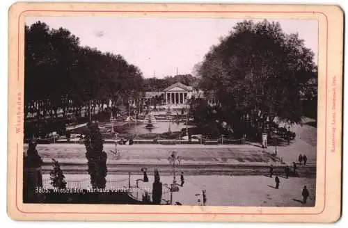 Fotografie Lautz, Darmstadt, Ansicht Wiesbaden, Kurhaus Vorderansicht