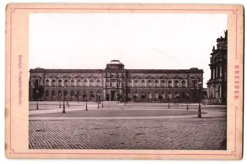 Fotografie unbekannter Fotograf, Ansicht Dresden, Königliche Gemälde-Galerie