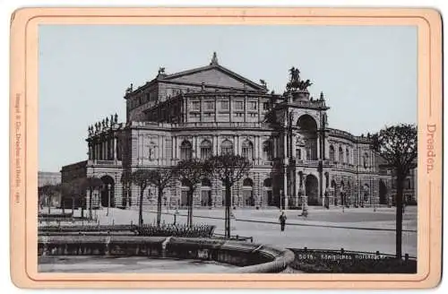 Fotografie Stengel & Co., Dresden, Ansicht Dresden, Königliches Hoftheater
