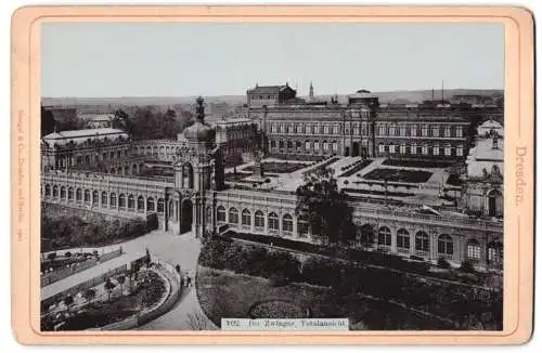 Fotografie Stengel & Co., Dresden, Ansicht Dresden, Zwinger Totalansicht