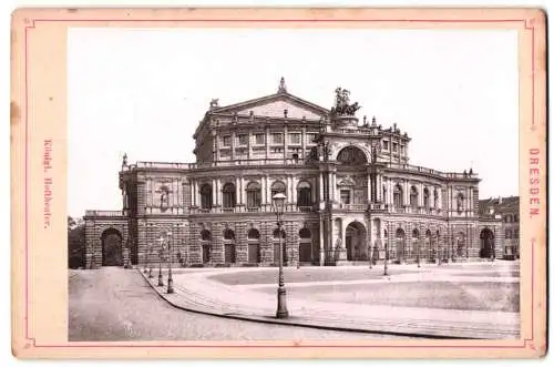 Fotografie unbekannter Fotograf, Ansicht Dresden, Königliches Hoftheater