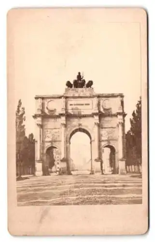 Fotografie unbekannter Fotograf, Ansicht München, Siegestor