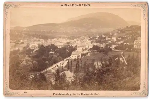 Fotografie unbekannter Fotograf, Ansicht Aix-les-Bains, Vue Générale prise du Rocher du Roi