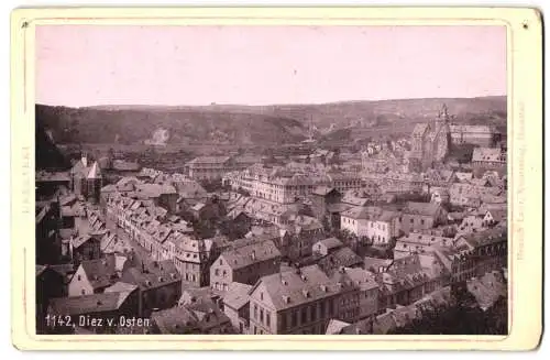Fotografie Heinrich Lautz, Darmstadt, Ansicht Diez / Lahn, Blick auf Diez von Osten