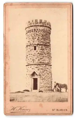Fotografie H. Kaiser, St. Blasien, Ansicht Feldberg, der Feldbergturm