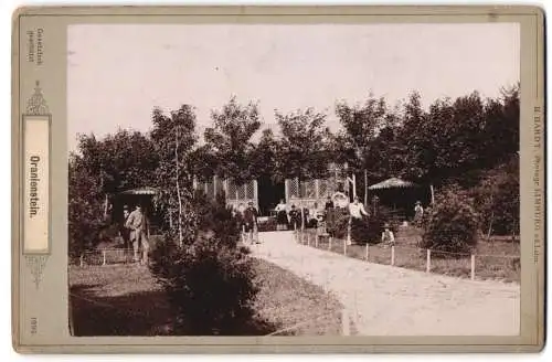 Fotografie H. Hardt, Limburg a.d. Lahn, Ansicht Diez / Lahn, Schloss Oranienstein, Szenen im Garten