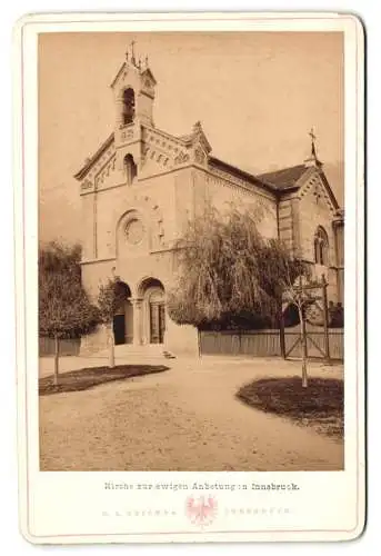 Fotografie C. A. Czichna, Innsbruck, Ansicht Innsbruck, Kirche zur ewigen Anbetung