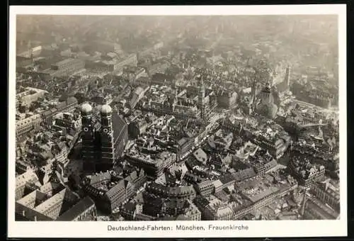 Fotografie Ansicht München, Blick vom Zeppelin auf die Stadt